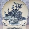 Đĩa gốm Chu Đậu "Chim công uyên ương", vẽ truyền thống, đường kính 35cm