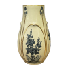 Bình Hoa Sen gốm Chu Đậu, hoạ tiết hoa Sen khắc nổi kẻ chỉ vàng 24K, cao 26.5 cm