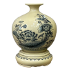 Bình hút lộc, bình giọt ngọc gốm Chu Đậu, hoạ tiết "Hoa Sen" vẽ truyền thống , cao 34 cm bao gồm kỷ