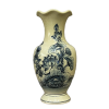 Lộc bình miệng lượn gốm Chu Đậu, hoạ tiết "Hoa Sen" vẽ truyền thống, cao 30cm