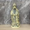 Bộ tượng Tam đa Phúc Lộc Thọ, gốm Chu Đậu vẽ truyền thống, cao 33cm - Ông Phúc